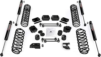 TeraFlex JL 4dr: 3.5” Coil Spring Base Lift Kit & 9550 VSS Twin-Tube Shocks
